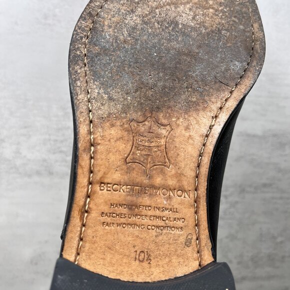 Beckett Simonon Bolton Leather Chelsea Boots - Men's Size 10.5 - Black - Picture 11 of 12